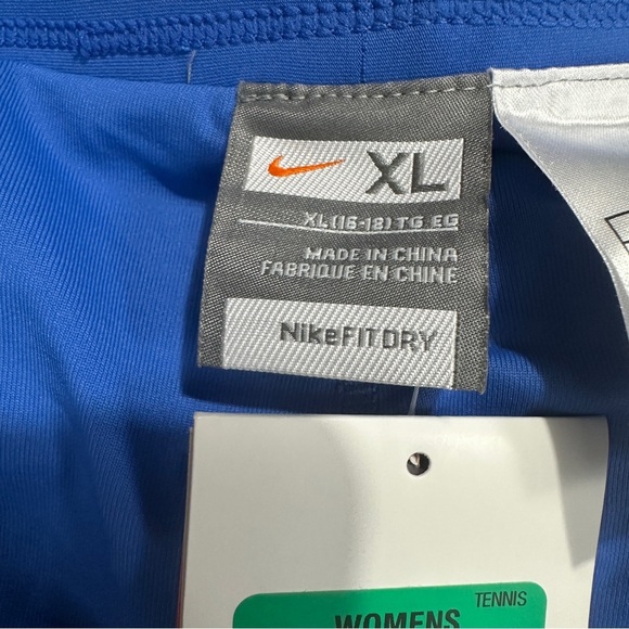 NEW Nike Dri-Fit skort, size XL (16-18), Blue/white, activewear, tennis, pleated - Picture 6 of 10